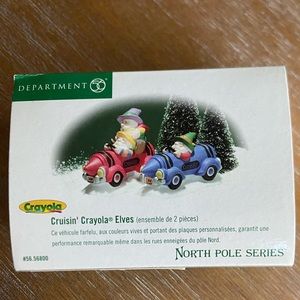 DEPT 56 North Pole Cruisin Crayola Elves NIB